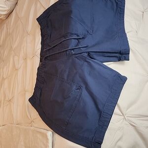 MENS ABERCROMBIE & FITCH KHAKI BLUE SHORTS